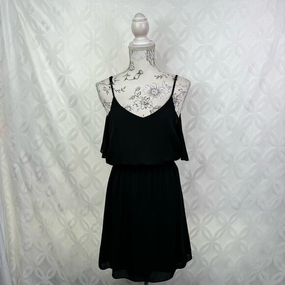 Guess Black Cold Shoulder Mini Dress Size XS - Picture 4 of 7